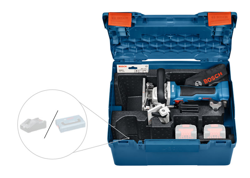 BOSCH Akku-Flachdübelfräse GFF 18V-22 in L-BOXX