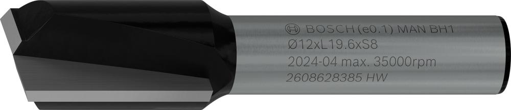 BOSCH PRO Nutfräser, zweischneidig, Ø 12 x L 19,6, Schaft 8 mm BOSCH PRO Nutfräser, zweischneidig, Ø 12 x L 19,6, Schaft 8 mm