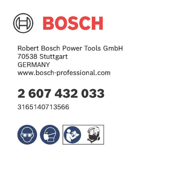BOSCH Zellulose-Flachfaltenfilter BOSCH Zellulose-Flachfaltenfilter