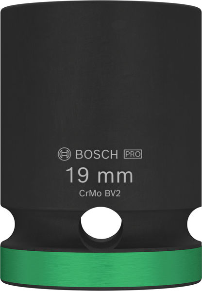 BOSCH PRO Impact Steckschlüsselsatz, 1/2", 19 mm, Standard BOSCH PRO Impact Steckschlüsselsatz, 1/2", 19 mm, Standard