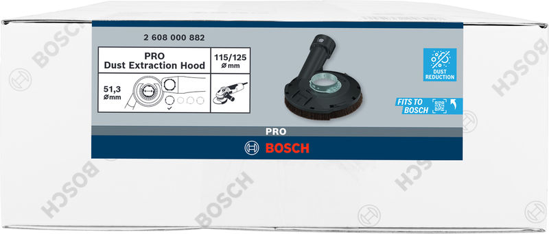 BOSCH PRO Absaughaube, ohne Schlüssel, 115/125 mm BOSCH PRO Absaughaube, ohne Schlüssel, 115/125 mm