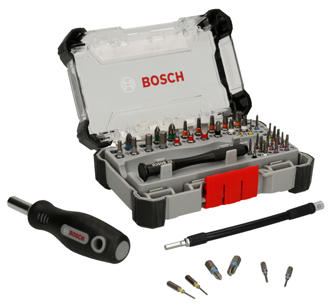 BOSCH Präzisions-Schrauberbit-Set, Display, 5x 43-tlg