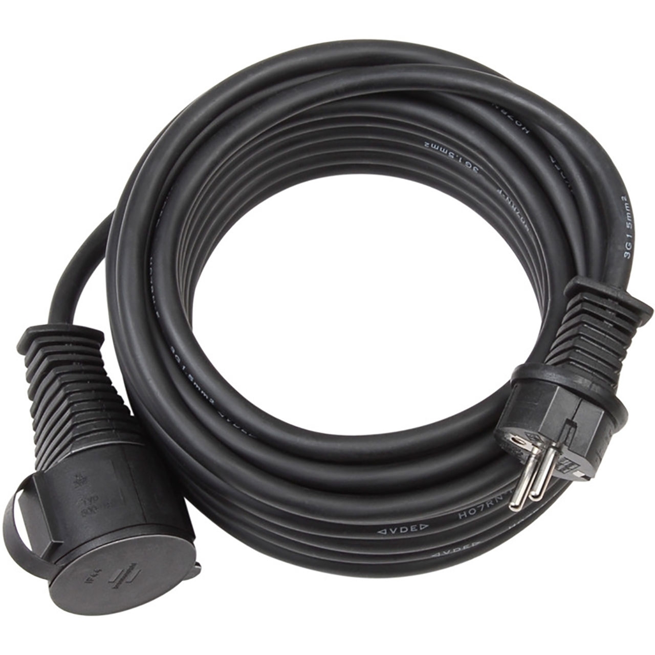 BRENNENSTUHL Baustellen-Verlängerungskabel IP44 25m H07RN-F 3G2,5 schwarz