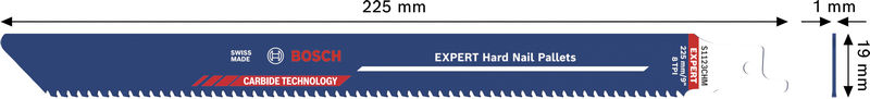 BOSCH EXPERT Hard Nail Pallets S1123CHM Säbelsägeblatt, 10-tlg.