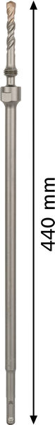 BOSCH PRO SDS plus Adapter, einteilig, 440 mm, M16 BOSCH PRO SDS plus Adapter, einteilig, 440 mm, M16