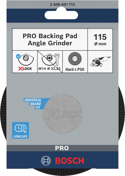 BOSCH PRO Stützteller Hart, 115 mm, X-Lock BOSCH PRO Stützteller Hart, 115 mm, X-Lock