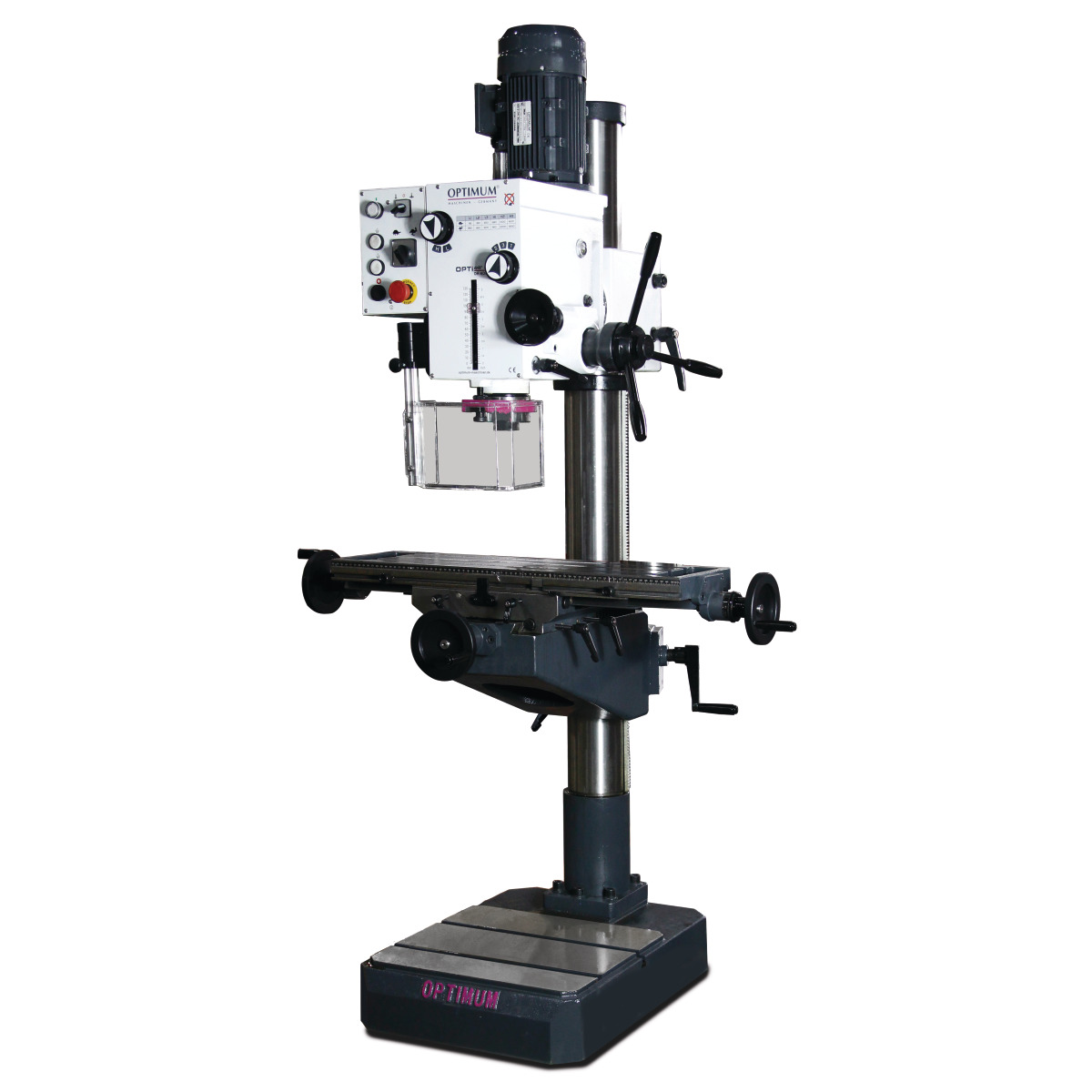 Optimum Säulen-Getriebebohrmaschine mit Kreuztisch Typ OPTIdrill DH 40CT