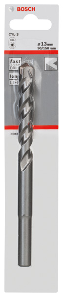 BOSCH Betonbohrer CYL-3, 13 x 90 x 150 mm, d 10 mm, 1er-Pack