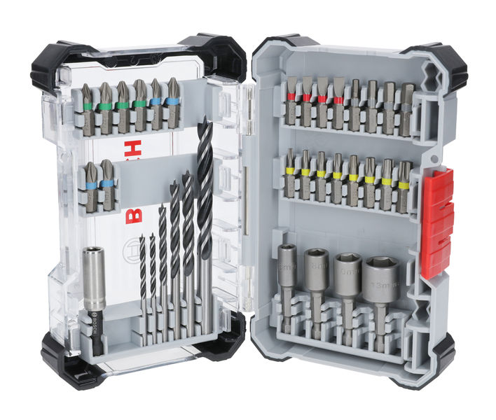 BOSCH Extra Hard Schrauberbit- und PRO Wood Bohrer-Set, 35-tlg.