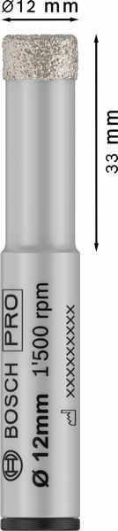 BOSCH PRO Ceramic dry Bohrer, 12 x 33 x 13 mm
