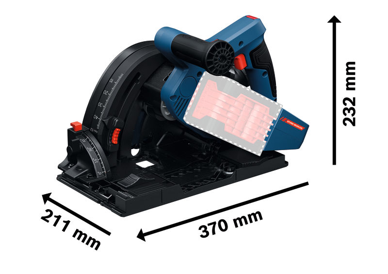 BOSCH EXPERT Akku-Tauchsäge BITURBO EXKT18V-52G, L-BOXX 238
