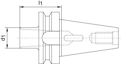 FORTIS Einsatzhülse JISB6339AD Form D BT40/MK1 FORTIS
