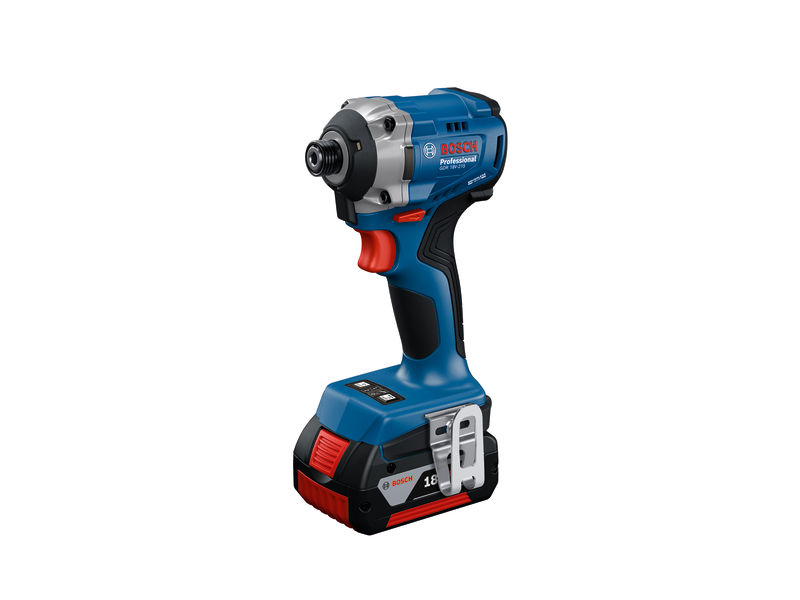 BOSCH Akku-Drehschlagschrauber GDR 18V-215, 2 x Akku GBA 18V 4.0Ah, L-BOXX 136