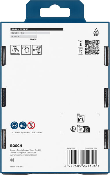 BOSCH EXPERT Self Cut Speed Flachfräsbohrer-Set, 20/22/25 mm, 3-tlg.