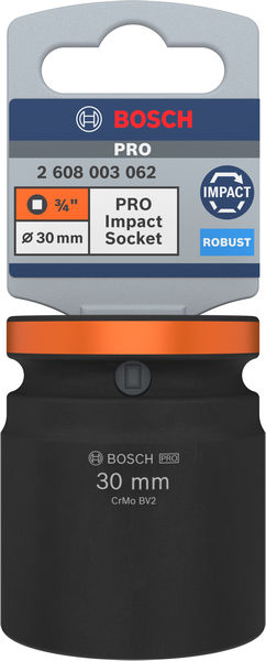 BOSCH PRO Impact Steckschlüsselsatz, 3/4", 30 mm, Standard