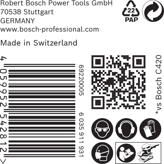 BOSCH EXPERT C470 Schleifblatt, 115x230mm, K60, 14 Löcher, 50-tlg. BOSCH EXPERT C470 Schleifblatt, 115x230mm, K60, 14 Löcher, 50-tlg.
