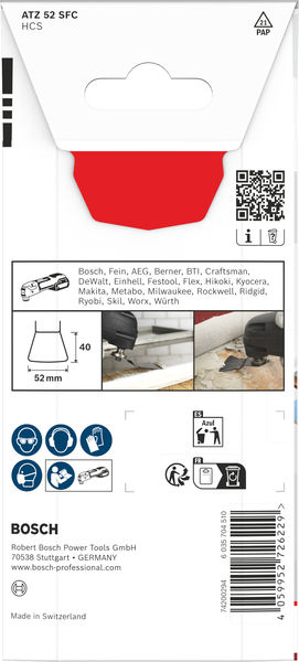 BOSCH ATZ 52 SFC Multi Material Tauchsägeblatt, Starlock, 52 x 40 mm BOSCH ATZ 52 SFC Multi Material Tauchsägeblatt, Starlock, 52 x 40 mm