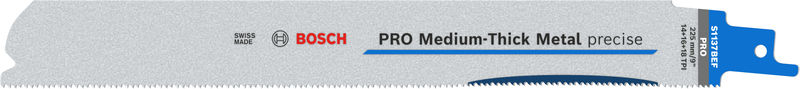 BOSCH PRO Medium-Thick Metal precise S1137BEF Säbelsägeblatt, 1,1x25x225 mm, 2-tlg. BOSCH PRO Medium-Thick Metal precise S1137BEF Säbelsägeblatt, 1,1x25x225 mm, 2-tlg.