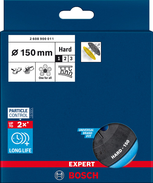 BOSCH EXPERT Multi-Loch-Schleifteller für Bosch, 150 mm, hart