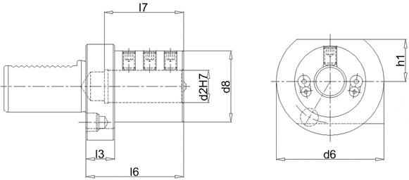 FORTIS Bohrstangenhalter VDI E2 40x12mm FORTIS