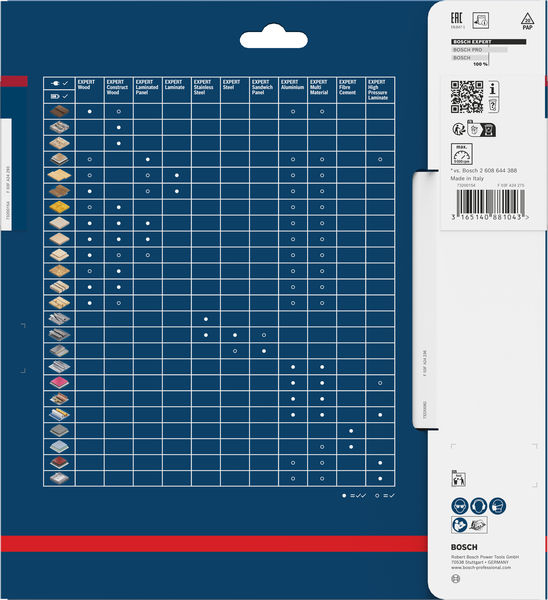 BOSCH EXPERT High Pressure Laminate Kreissägeblatt, 210x2,8/1,8x30 mm, Z60 BOSCH EXPERT High Pressure Laminate Kreissägeblatt, 210x2,8/1,8x30 mm, Z60