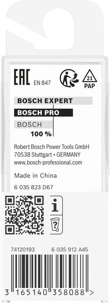 BOSCH PRO Bündigfräser mit untenlieg. Führungskugellager, Ø 12,7 x L 13, Schaft 8 mm