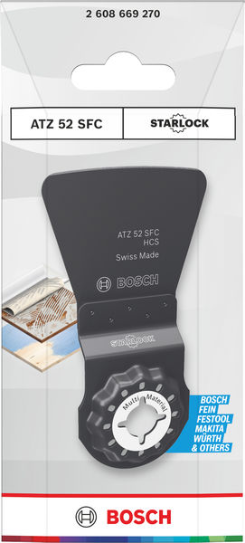 BOSCH ATZ 52 SFC Multi Material Tauchsägeblatt, Starlock, 52 x 40 mm