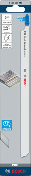 BOSCH PRO Metal Sandwich T1018AFP Stichsägeblatt, 250 mm, 5-tlg.
