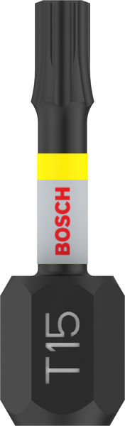 BOSCH PRO Torx Impact Bit, T15, 25 mm, 2-tlg.