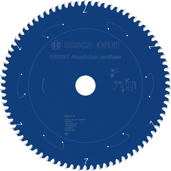 BOSCH EXPERT Aluminium Kreissägeblatt, 254x30 mm, Z78