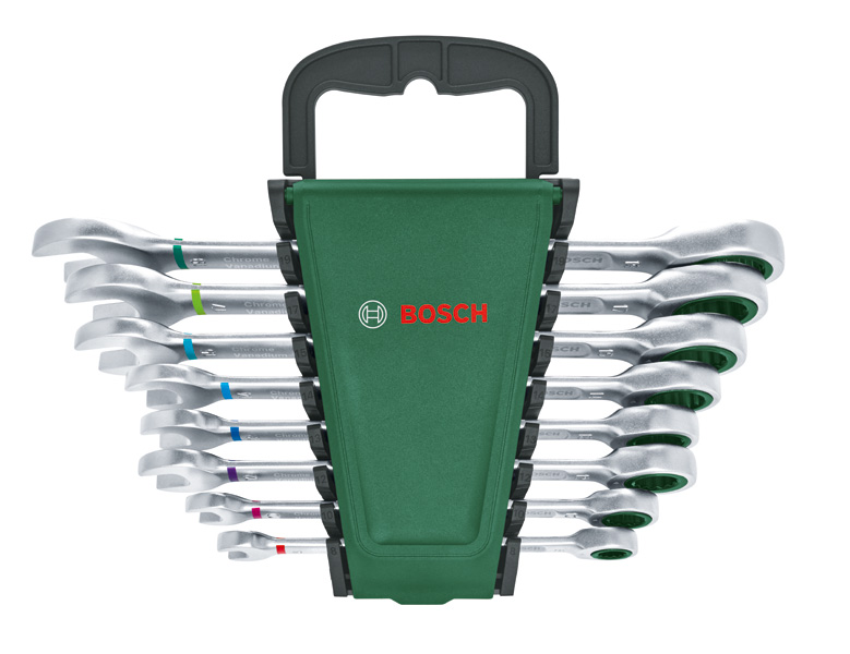 BOSCH Handwerkzeuge Schraubenschlüssel mit Ratsche Set 8-tlg. BOSCH Handwerkzeuge Schraubenschlüssel mit Ratsche Set 8-tlg.