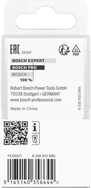 BOSCH PRO Scharniernutfräser, zweischneidig, Ø 12,7 x L 12,7, Schaft 8 mm