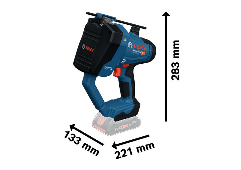 BOSCH Akku-Gewindestangenschneider GGC 18V-12