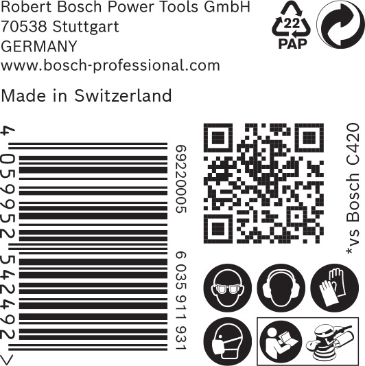 BOSCH EXPERT C470 Schleifscheibe, 125mm, K100, 8 Löcher, 50-tlg. BOSCH EXPERT C470 Schleifscheibe, 125mm, K100, 8 Löcher, 50-tlg.