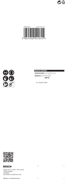 BOSCH EXPERT C470 Schleifblatt, 93x230mm, K120, 8 Löcher, 10-tlg.