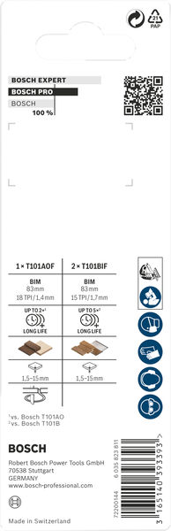 BOSCH PRO Laminate Set, T-Schaft, 3-tlg. BOSCH PRO Laminate Set, T-Schaft, 3-tlg.