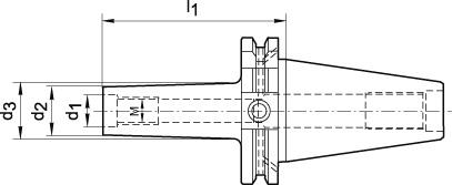FORTIS Fräserdorn für Einschraubfräser SK40 DIN69871AD/B M10x50mm FORTIS FORTIS Fräserdorn für Einschraubfräser SK40 DIN69871AD/B M10x50mm FORTIS