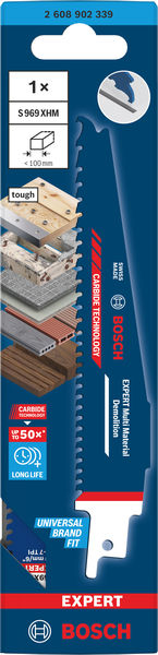BOSCH EXPERT Multi Material Demolition S969XHM Säbelsägeblatt BOSCH EXPERT Multi Material Demolition S969XHM Säbelsägeblatt