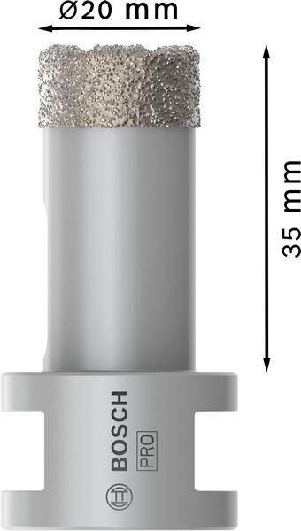 BOSCH Diamanttrockenbohrer Dry Speed Best for Ceramic