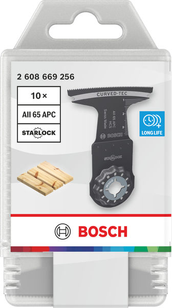 BOSCH AII 65 APC Holz Tauchsägeblatt, Starlock, 65 x 40 mm, 10-tlg.