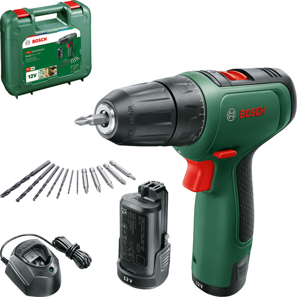 BOSCH Akku-Bohrschrauber EasyDrill 1200, 2 x Akku PBA 12V 1.5Ah BOSCH Akku-Bohrschrauber EasyDrill 1200, 2 x Akku PBA 12V 1.5Ah