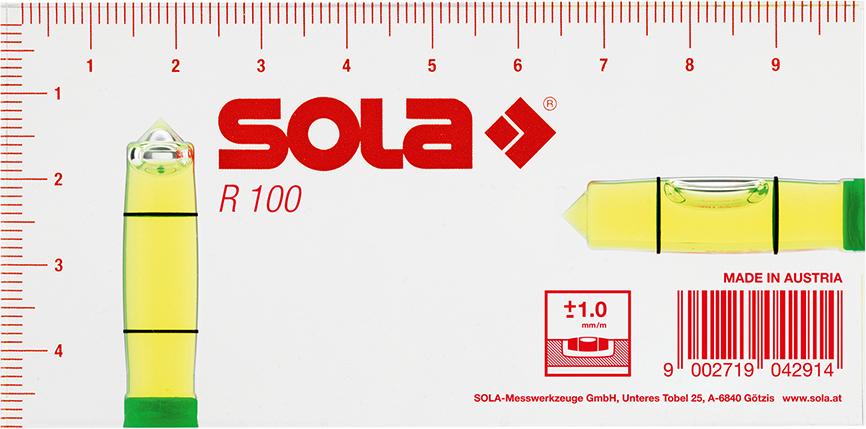 SOLA Kleinwasserwaage R100 10 cm Sola
