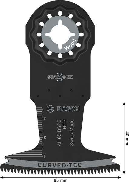 BOSCH AII 65 BSPC Holz Tauchsägeblatt, Starlock, 65 x 40 mm, 5-tlg. BOSCH AII 65 BSPC Holz Tauchsägeblatt, Starlock, 65 x 40 mm, 5-tlg.