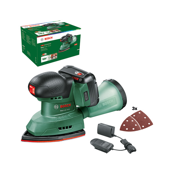 BOSCH Akku-Multischleifer EasySander 18V-8, 1 x Akku PBA 18V 2.0Ah BOSCH Akku-Multischleifer EasySander 18V-8, 1 x Akku PBA 18V 2.0Ah