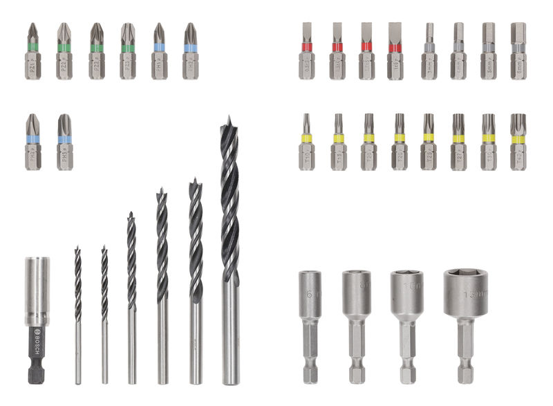 BOSCH Extra Hard Schrauberbit- und PRO Wood Bohrer-Set, Aufsteller, 35-tlg. BOSCH Extra Hard Schrauberbit- und PRO Wood Bohrer-Set, Aufsteller, 35-tlg.