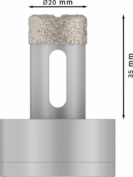 BOSCH PRO Ceramic dry Trockenbohrkrone, 20 x 35 mm, X-Lock BOSCH PRO Ceramic dry Trockenbohrkrone, 20 x 35 mm, X-Lock