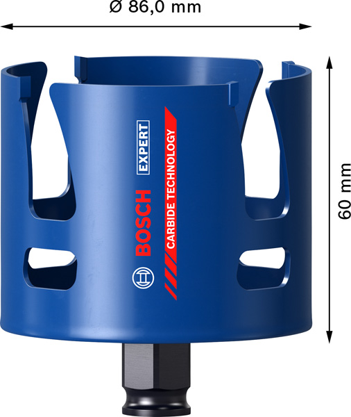 BOSCH EXPERT Construction Material Lochsäge, 86x60 mm