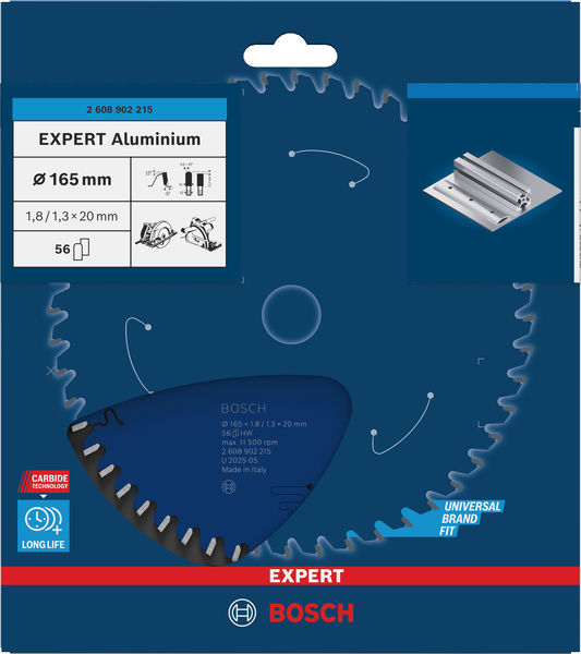 BOSCH EXPERT Aluminium Kreissägeblatt, 165x20 mm, Z56