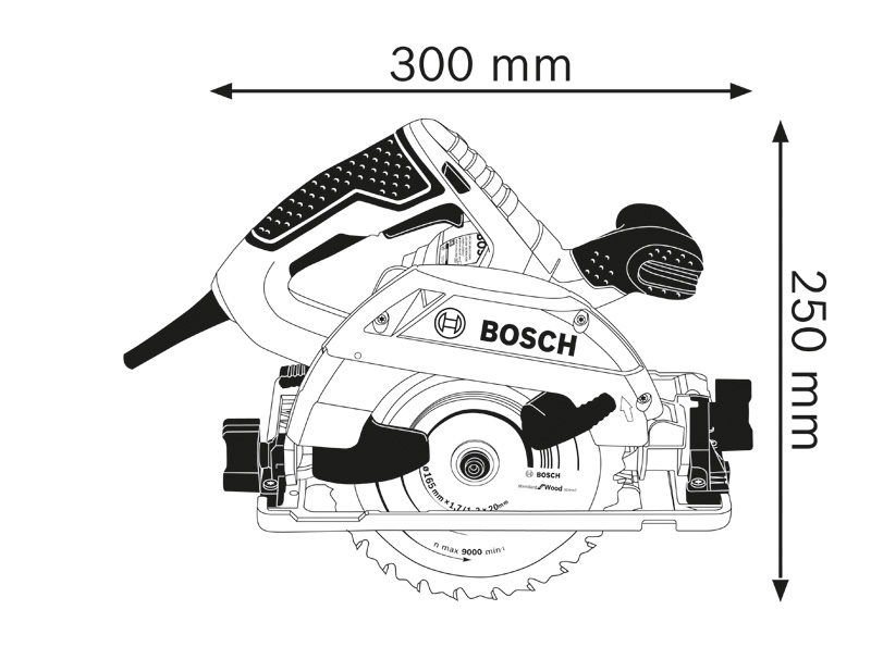BOSCH Handkreissäge GKS 55+ GCE + FSN 1400 BOSCH Handkreissäge GKS 55+ GCE + FSN 1400
