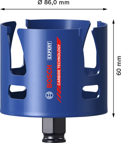 BOSCH EXPERT Construction Material Power Change Plus Lochsäge, 86 x 60 mm BOSCH EXPERT Construction Material Power Change Plus Lochsäge, 86 x 60 mm